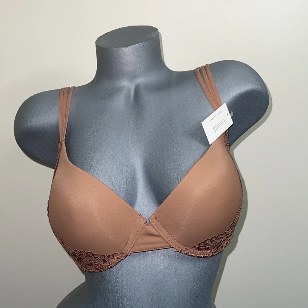 Bundle 3 Pieces  Comfort Fit Push Up Padded T- Shirt 3 Hooks Bra Cup D & DD.